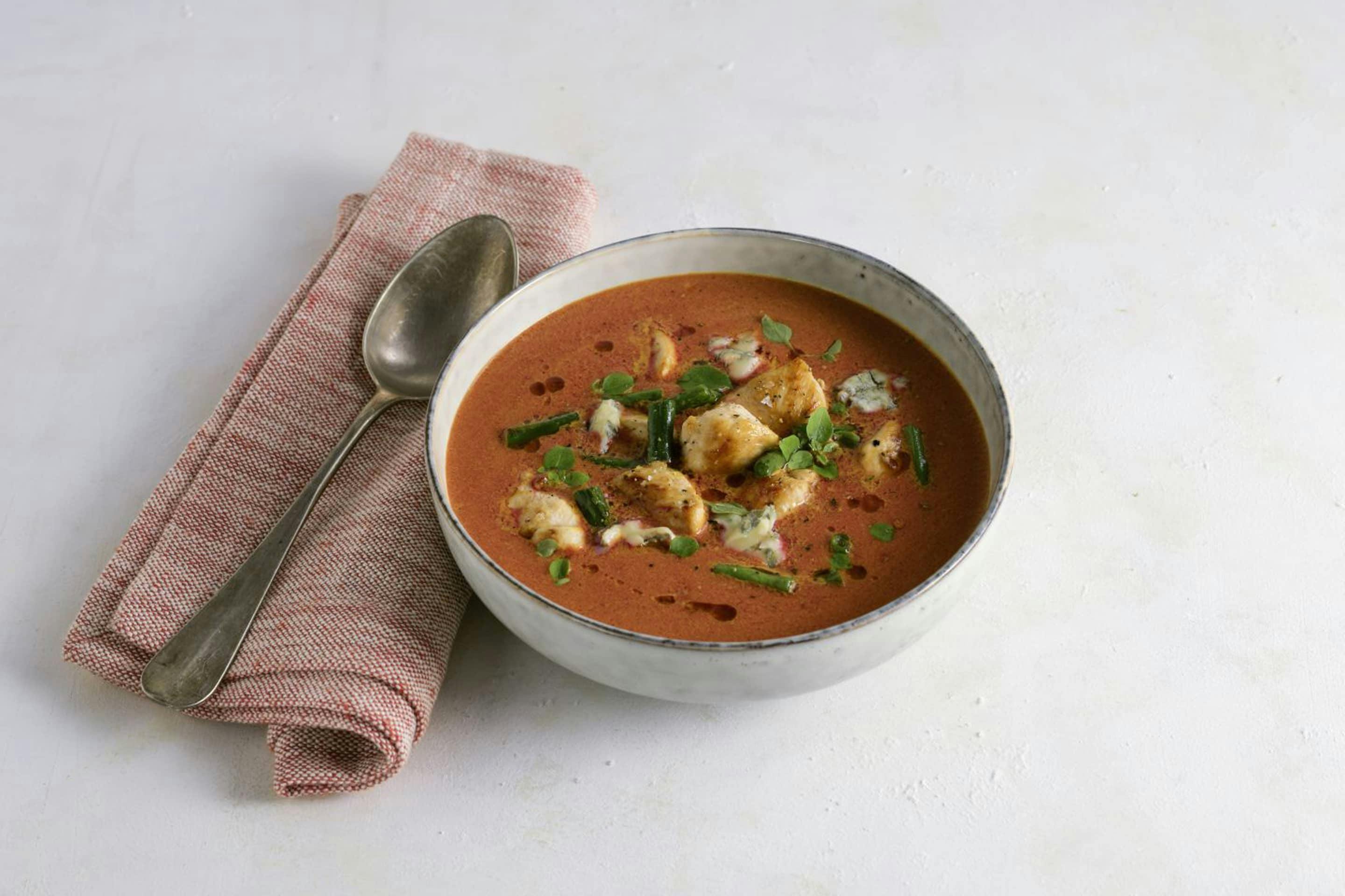 Rote Rueben Fisolen Suppe