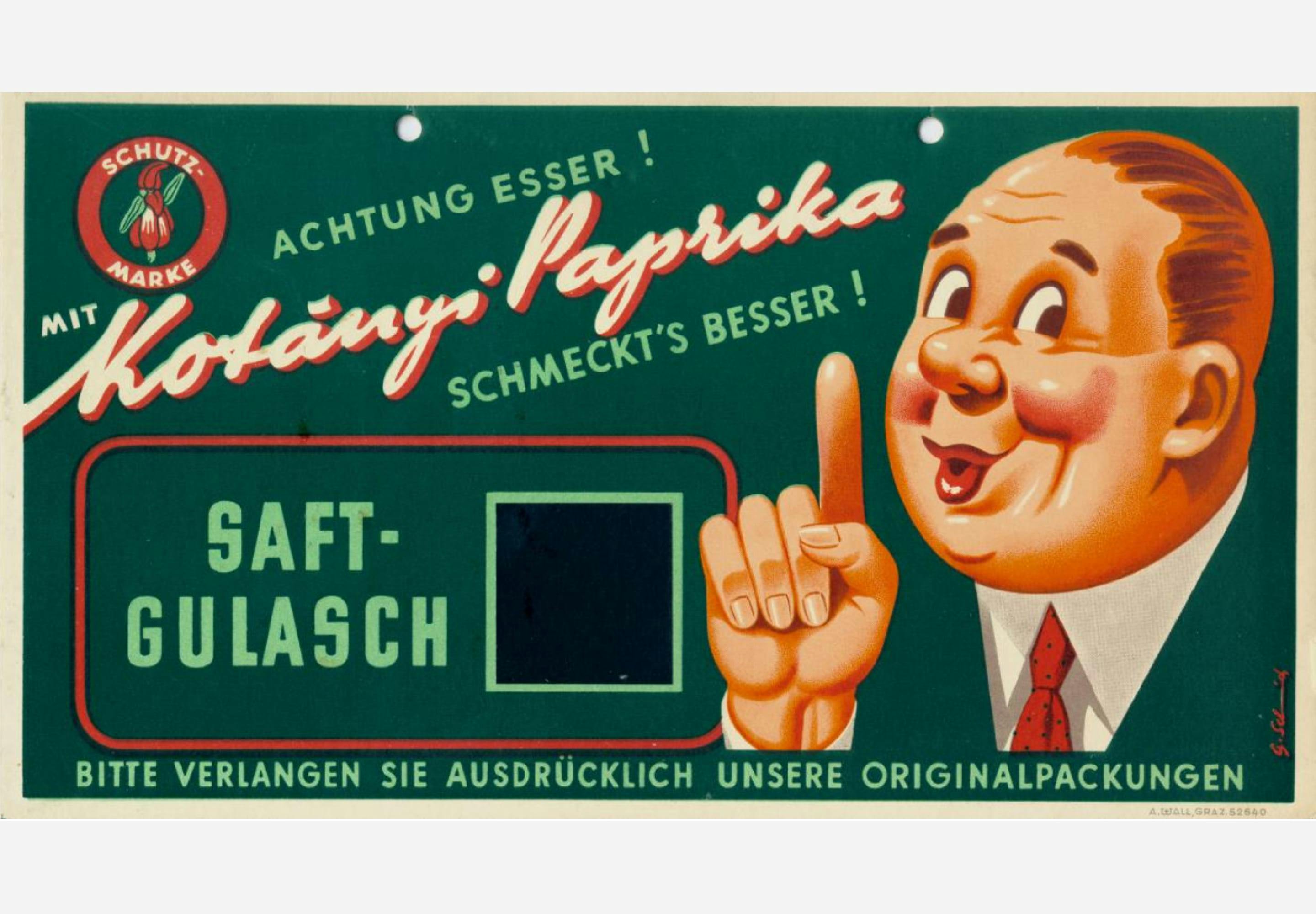 Znak reklamowy Kotányi z lat 50.