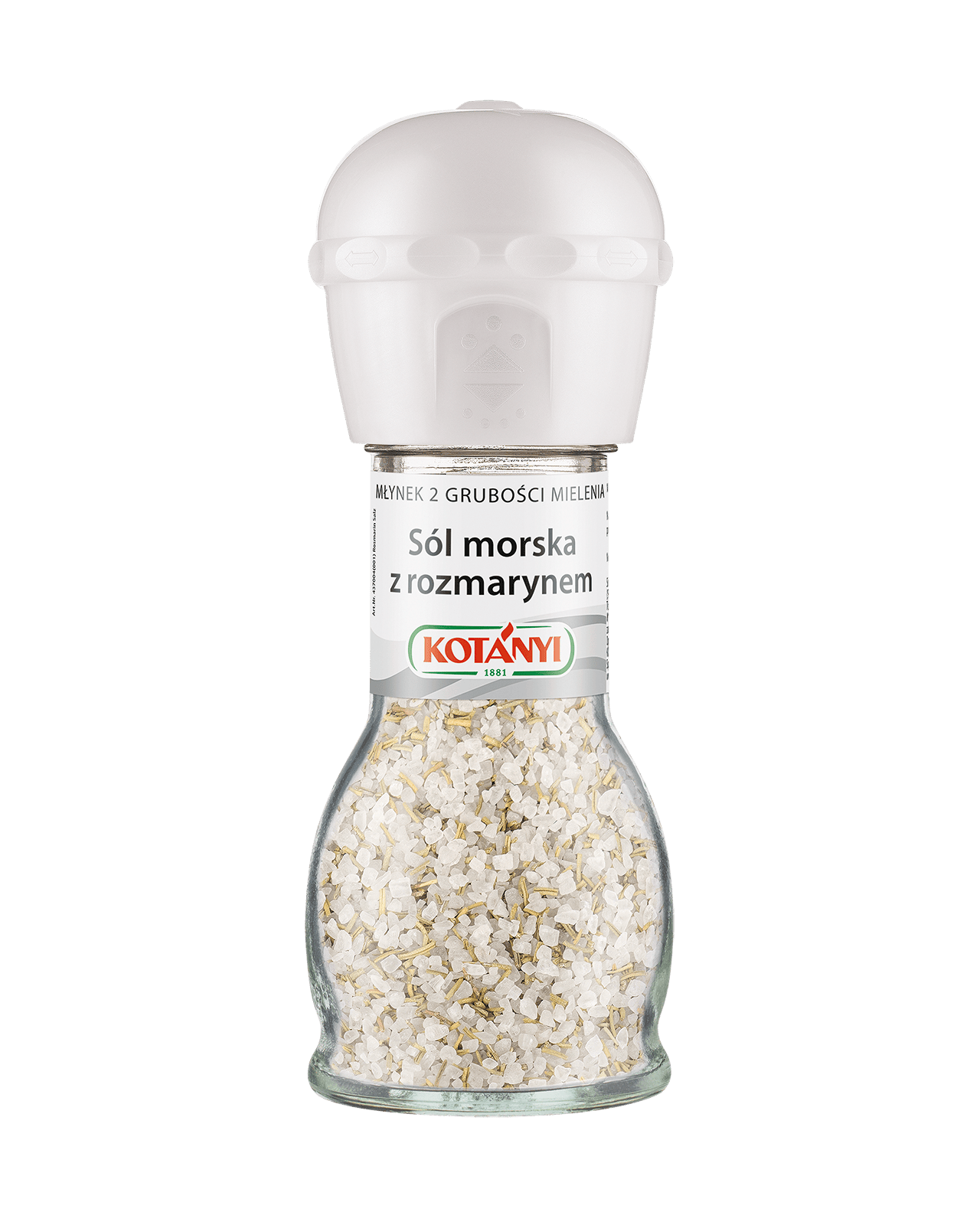 5901032043704 437004 Kotanyi Salt With Rosemary Mill Mill Pl Salz Salt Salz Mix Salt Mix Fs